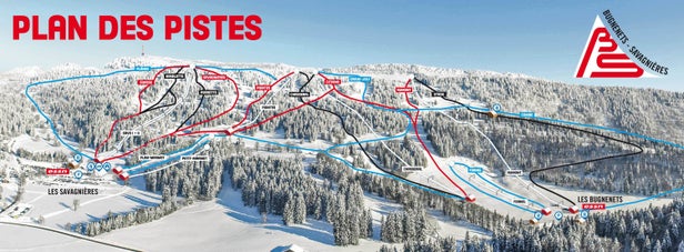 Mapa tras Bugnenets - Savagnières
