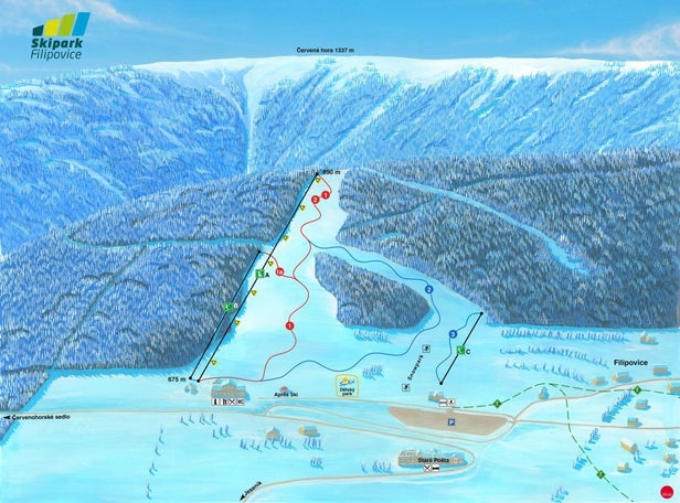 Mapa tras Filipovice