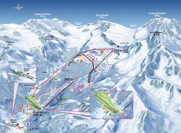 Mapa tras Ceillac