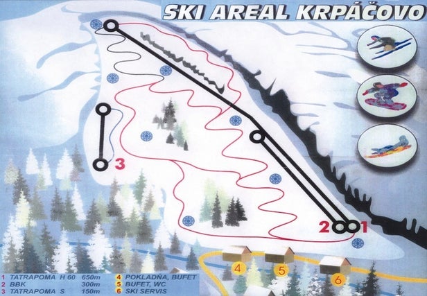 Mapa tras Krpáčovo