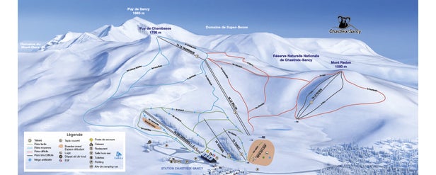 Mapa tras Chastreix Sancy