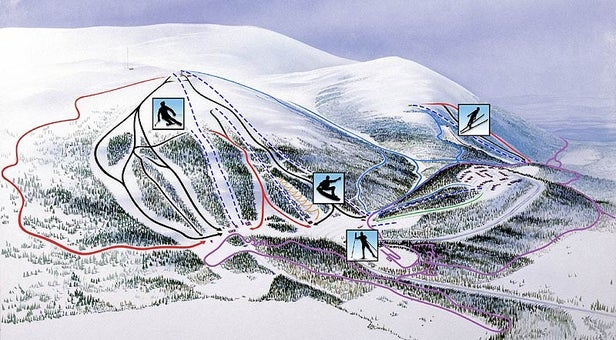 Mapa tras Dundret