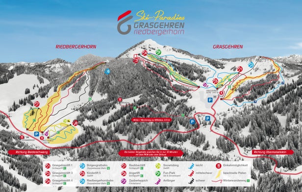 Mapa tras Grasgehren - Obermaiselstein