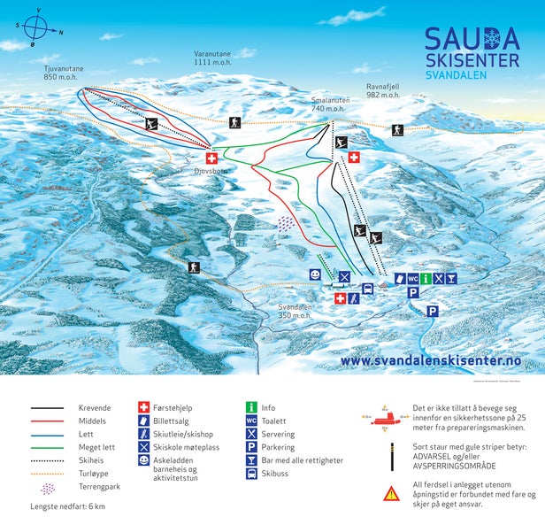 Mapa tras Sauda