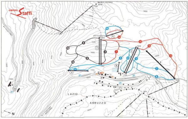 Mapa tras Campo Staffi