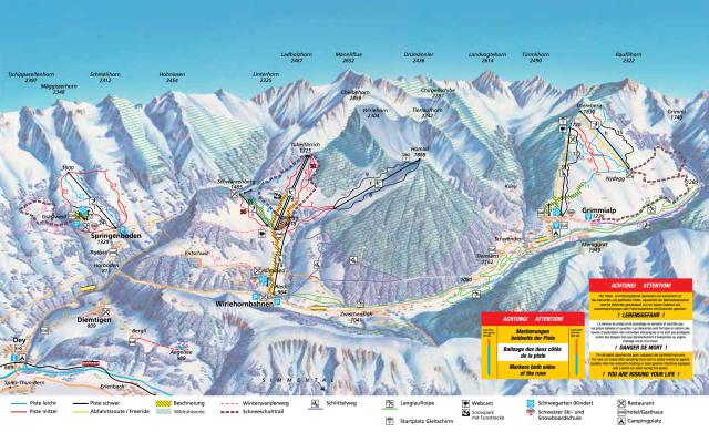 Mapa tras Diemtigtal - Grimmialp