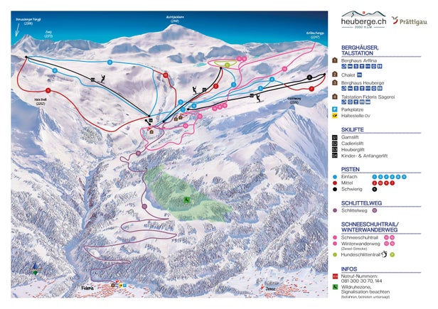 Mapa tras Fideris